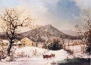 George Henry Durrie Winter in the Country oil painting
